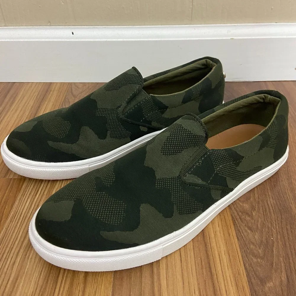 Steve Madden Camo Ecentric Slip On Shoes Sneakers